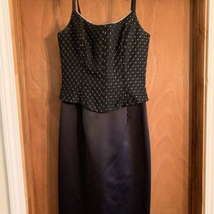 black Jessica McClintock dress